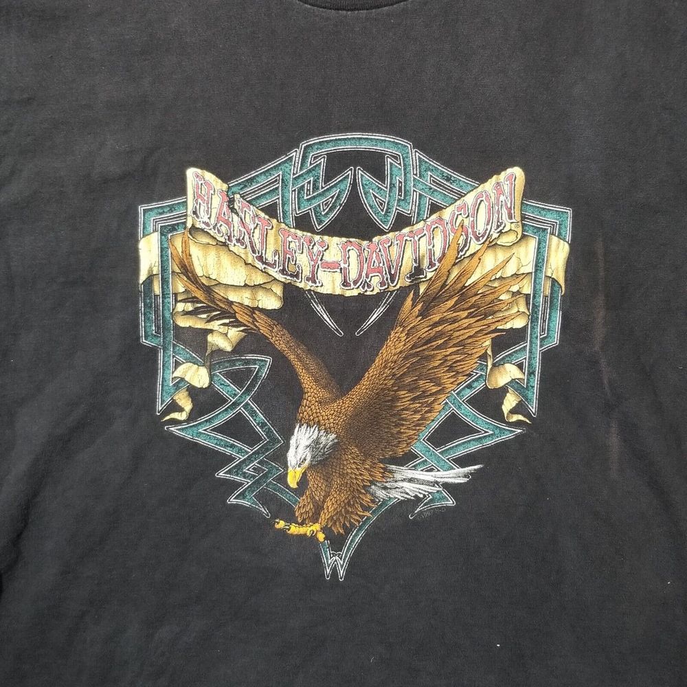 Harley Davidson men's XL vintage 1997 wash worn shirt eagle tribal St Paul MN - Picture 5 of 13